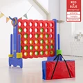 redblue with bag