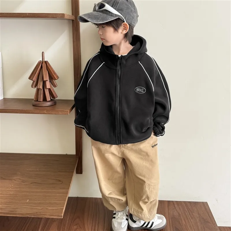 Hai Ma Chaqueta de terciopelo con capucha – Estilo coreano - imagen 2
