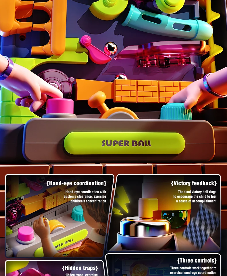 Rompecabezas pista de pelota carrera bloques de construcción laberinto embudo bloques deslizantes DIY ladrillos montar juego de mesa juguetes modelo a granel juguete para niños - imagen 5