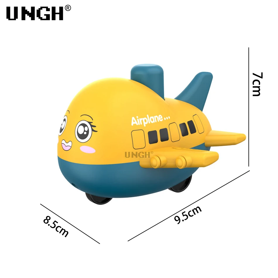 UNGH-modelo de coche de Taxi con prensa deslizante, camión de bomberos, policía, vehículo de construcción educativo para niños, juguete para niños, regalo para niños - imagen 5