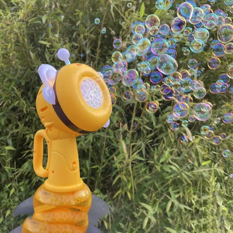 Pistola de burbujas eléctrica con diseño de abeja para niños - imagen 2