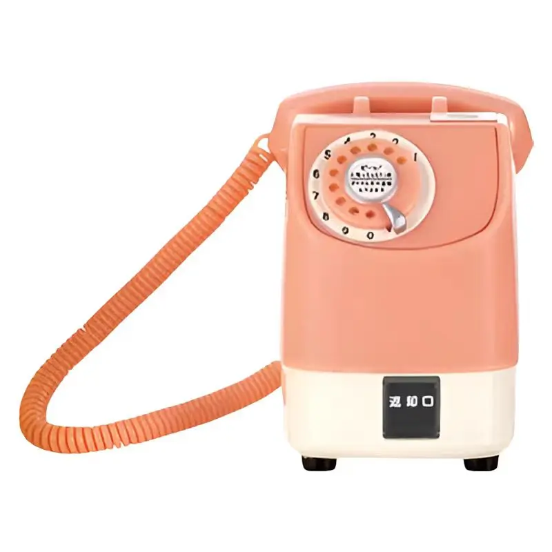 Modelo de teléfono en miniatura Gacha, teléfono público NTT japonés Retro de simulación genuina - imagen 3