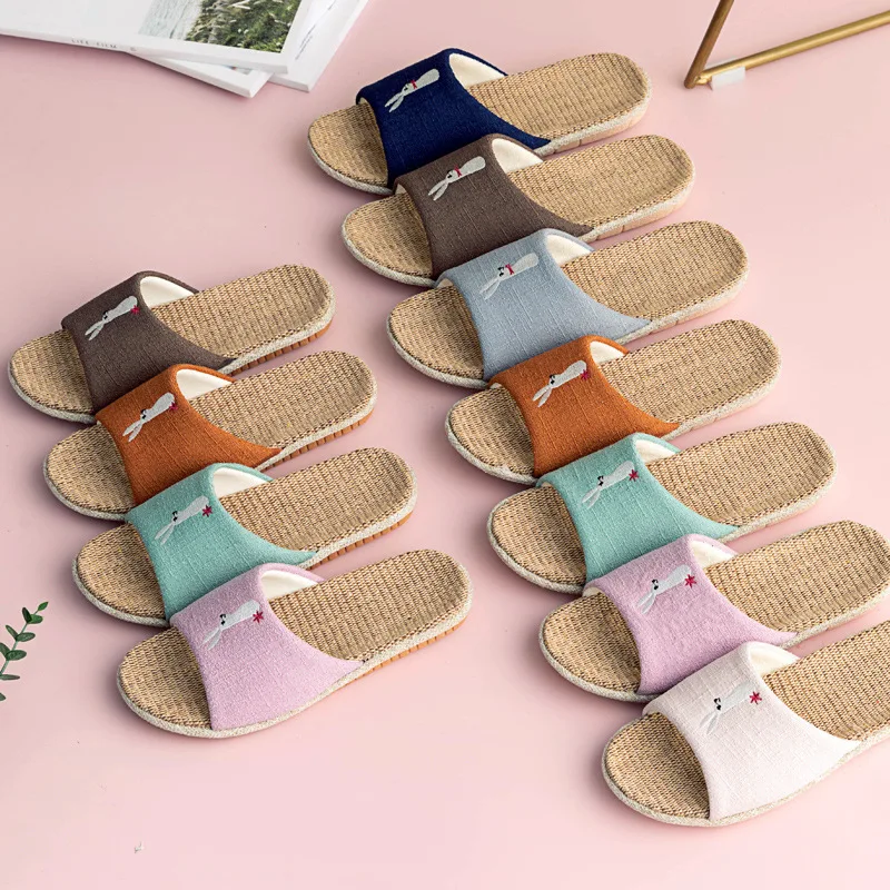 Zapatillas de lino y algodón antideslizantes para interior infantil - imagen 3