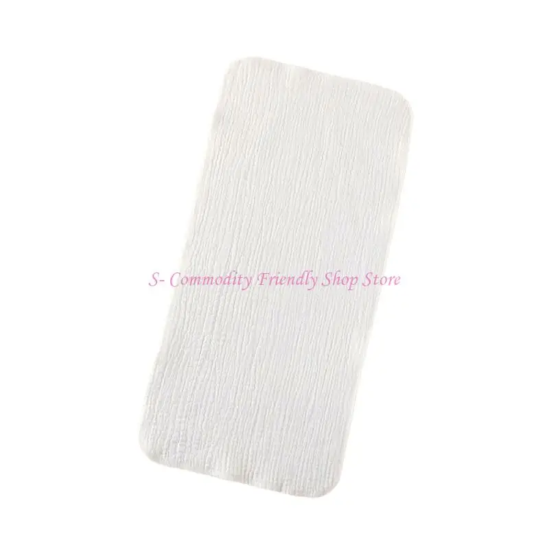 Pañuelo algodón 85AE, toalla 4 capas, babero suave y absorbente, paño para limpiar boca para comer y alimentar - imagen 2