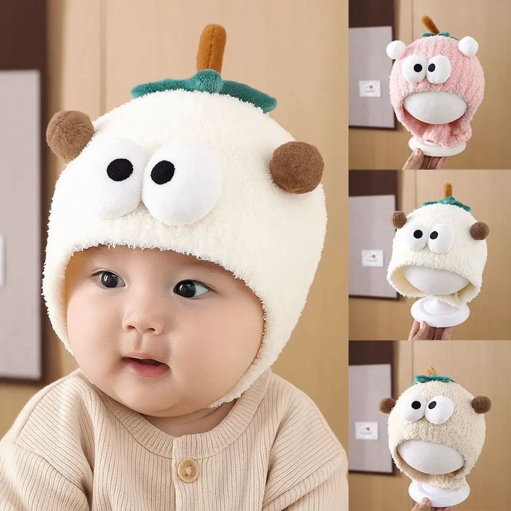 Gorros bonitos a prueba de frío para otoño e invierno, gorro grueso y cálido para recién nacido, gorro para recién nacido