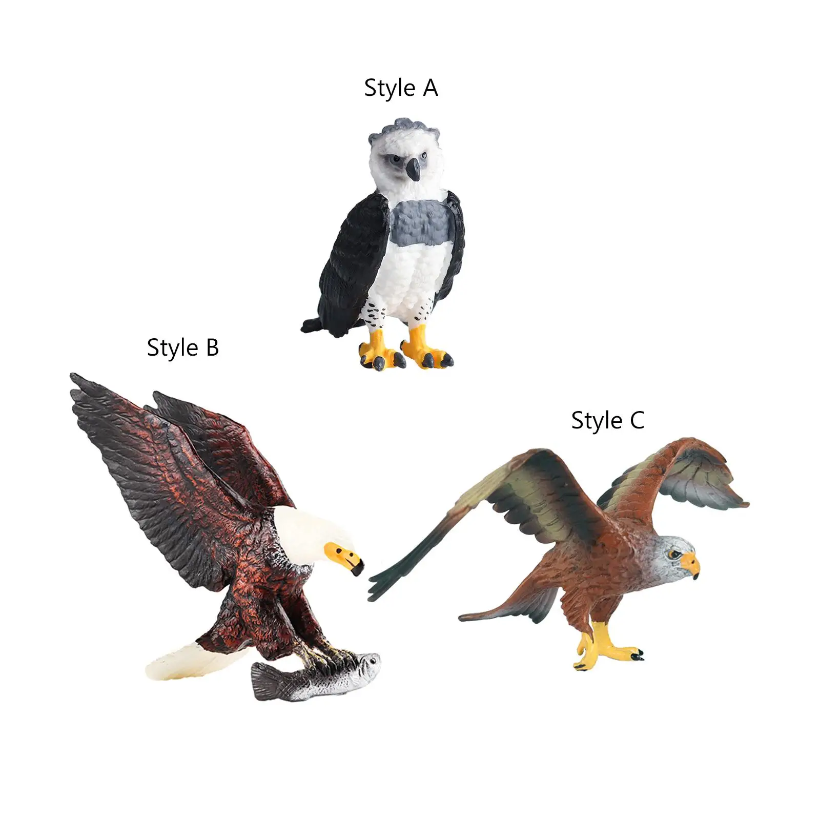 Animal Bird Model Figures Table Decor Realistic Models Toy Educational Wildlife