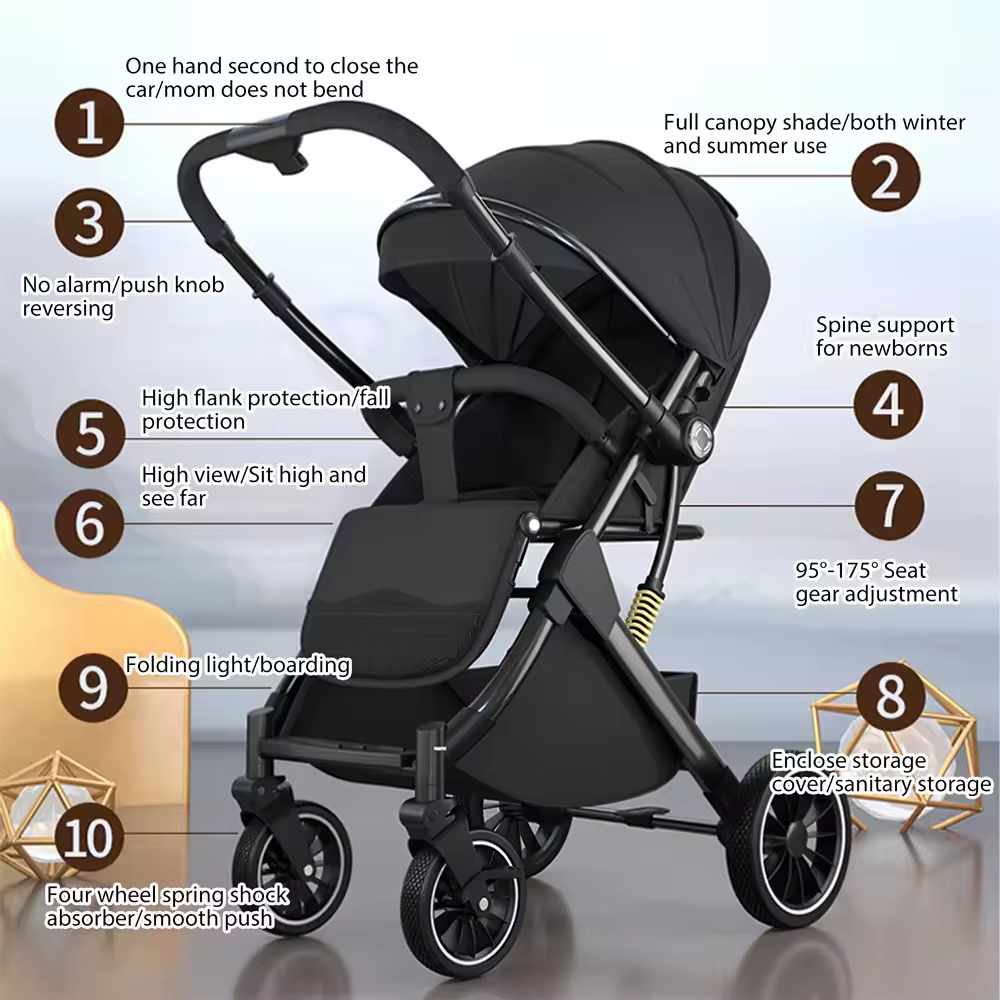 Cochecito ligero para bebés – Calidad superior y diseño práctico - imagen 2