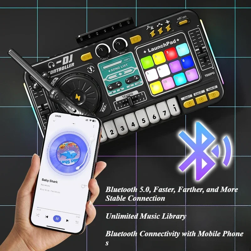 Consola DJ para niños con órgano electrónico multifunción - imagen 4