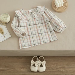 Blusa manga larga infantil VISgogo – Cuello redondo para niño