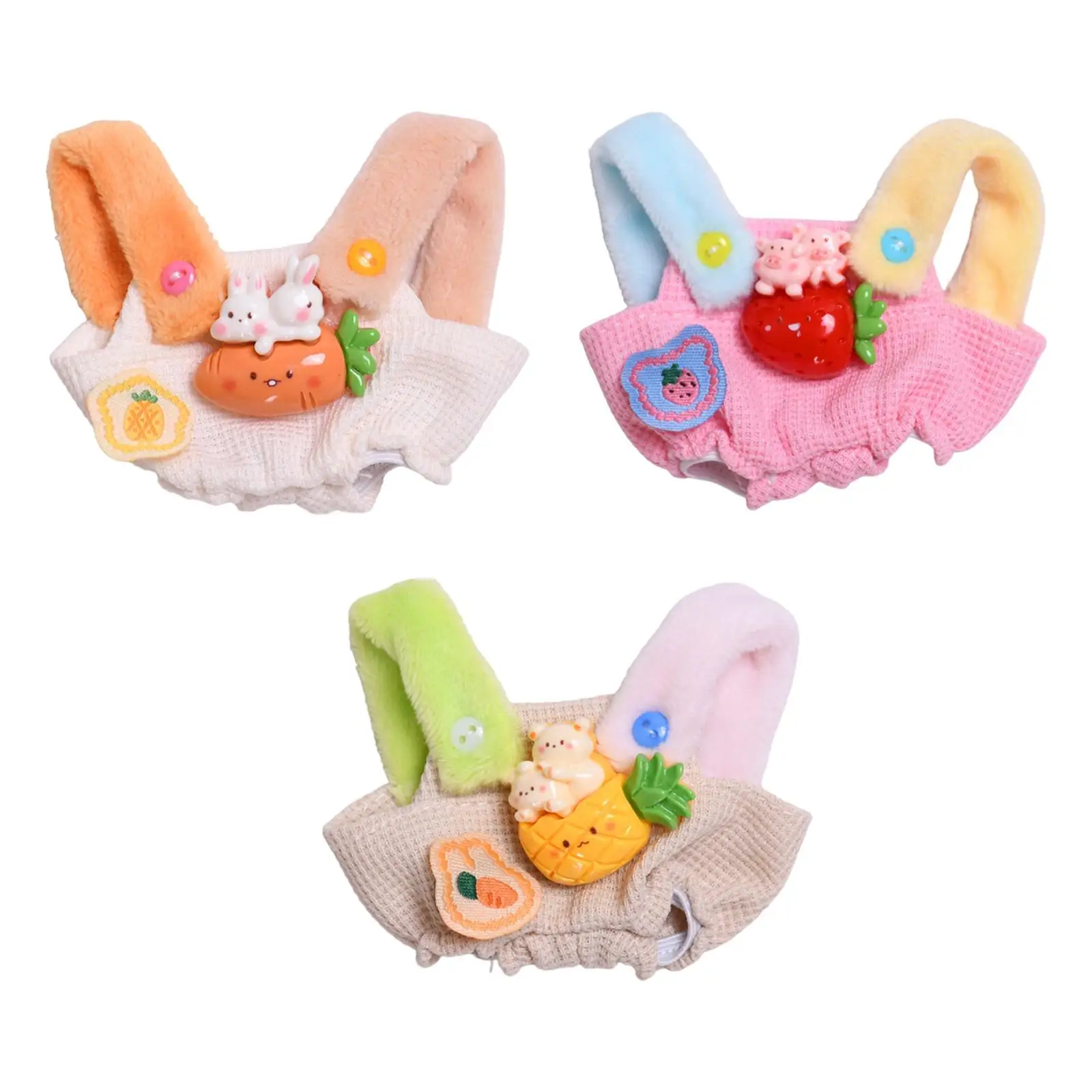 Fashion Dolls Suspender Pants Accessories Handmade Clothing for 15cm Dolls Boy Dolls Girl Dolls Halloween Gifts Birthday Gifts