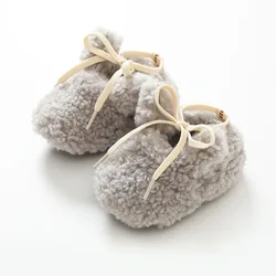 Botines bebé cachemira invierno cálidos antideslizantes unisex