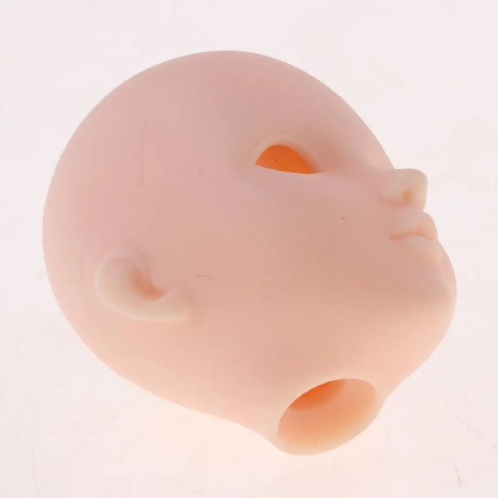 2x1/6 Lifelike Girl Doll Head without Eyes for BJD XinYi Doll Body Parts Accs