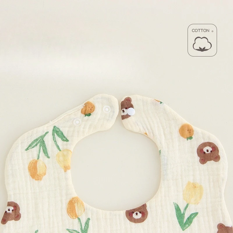 Babero de algodón suave para bebé – Protector absorbente para eructos y saliva - imagen 5