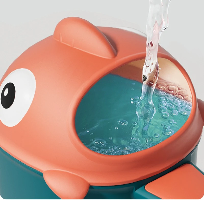 Taza de champú de dibujos animados para niños, champú de plástico para bebés, taza de tiburón, champú de baño para bebés recién nacidos, cuchara de ducha de 6,3 pulgadas - imagen 4