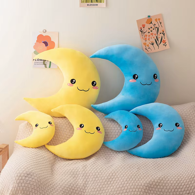 Peluche Luna suave para bebé – Almohada decorativa de regalo