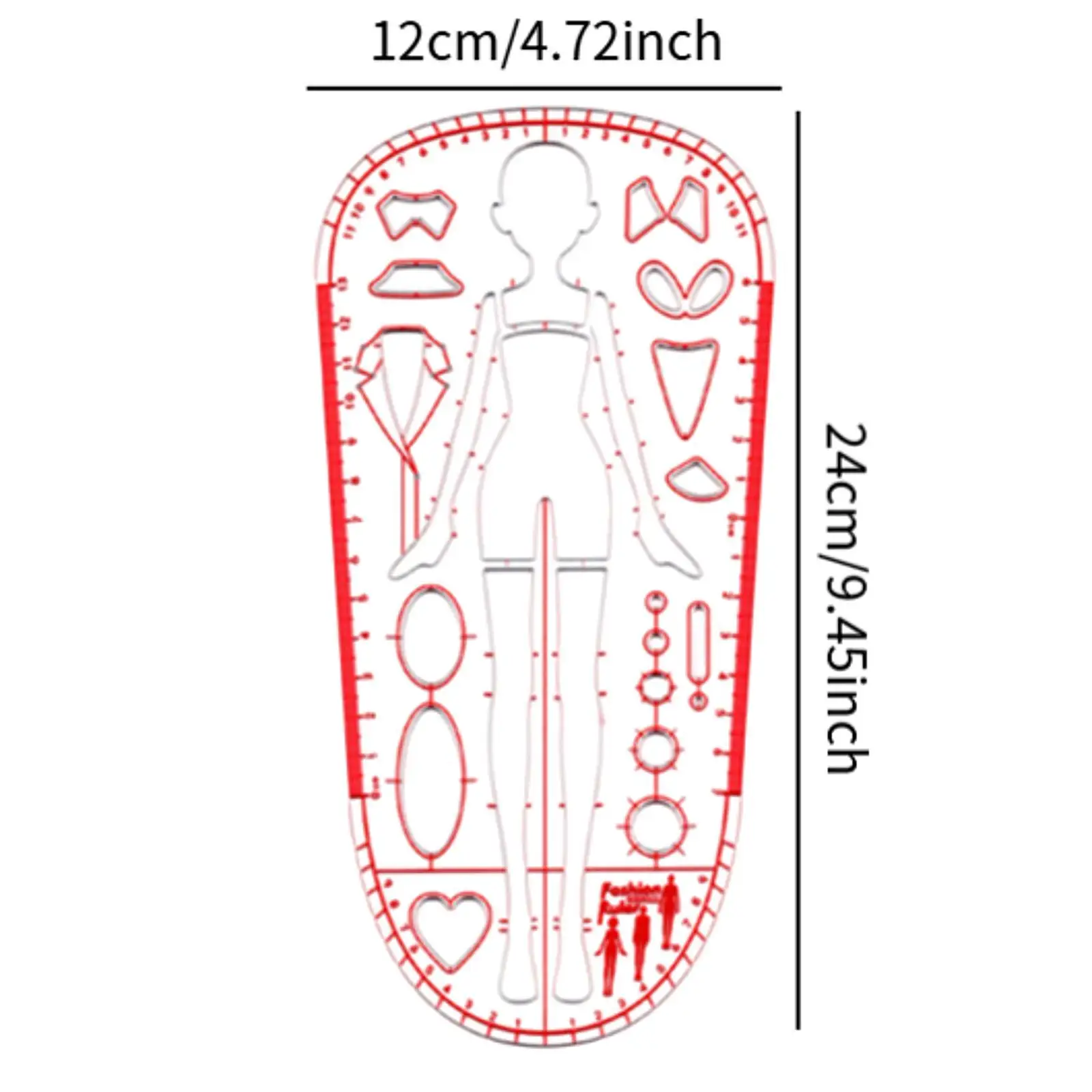 Fashion Drawing Template Ruler Lightweight Sewing Humanoid Patterns Design for Quilting Dressmaking Clothing Measuring Designers Fashion Drawing Template Ruler Lightweight Sewing Humanoid Patterns Design for Quilting Dressmaking Clothing Measuring Designers