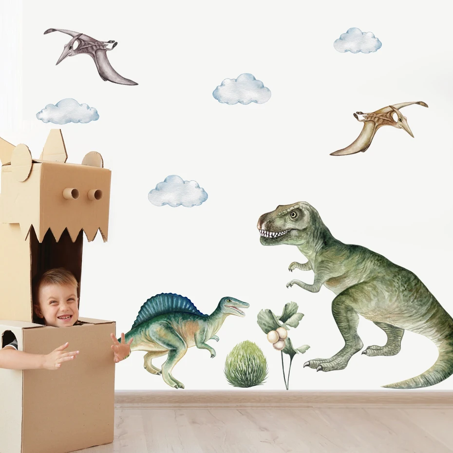 Vinilo infantil de dinosaurio T-Rex jurásico para decorar paredes - imagen 4