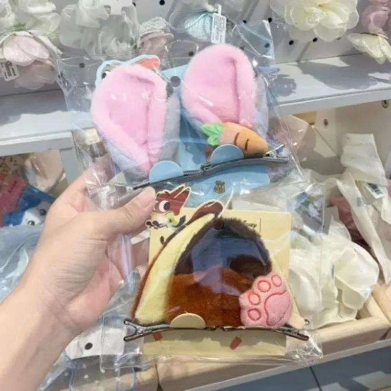 Horquilla bonita de dibujos animados de Zootopia de Disney para niños, accesorios de Cosplay de Anime, pinza para el pelo para niñas, sombreros de moda, regalo de Navidad para niños - imagen 5