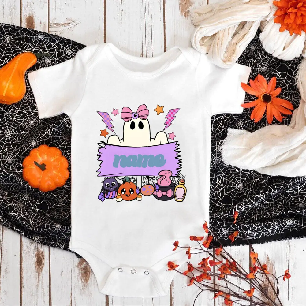 Mameluco de Halloween para bebé – Con nombre personalizado - imagen 4