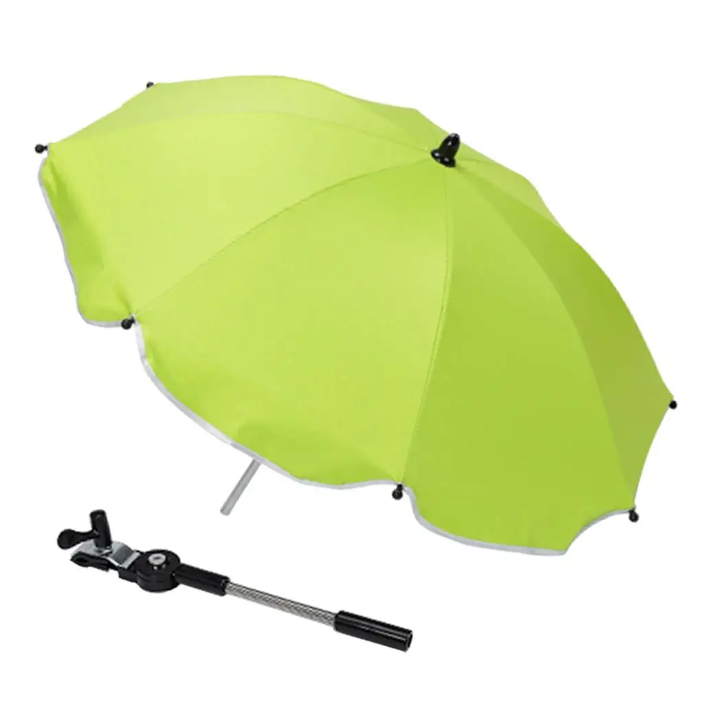 Baby Stroller Pram Pushchair Windproof Rain Protector Umbrella Canopy Parasol