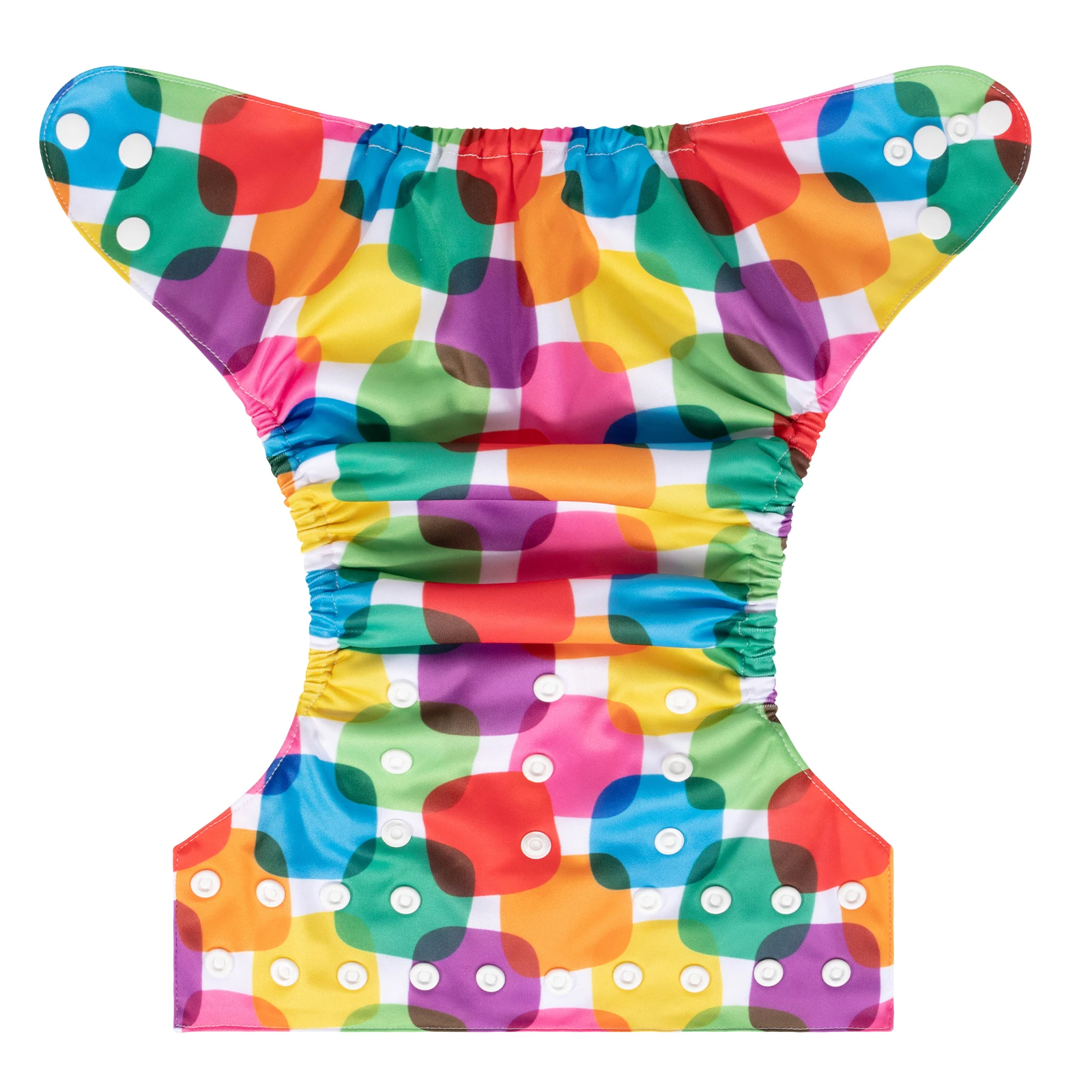 1 pañal de tela para bebé ALVABABY, pañal de tela ecológico para bebé, broches, carcasa de pañal de bolsillo ajustable - imagen 5