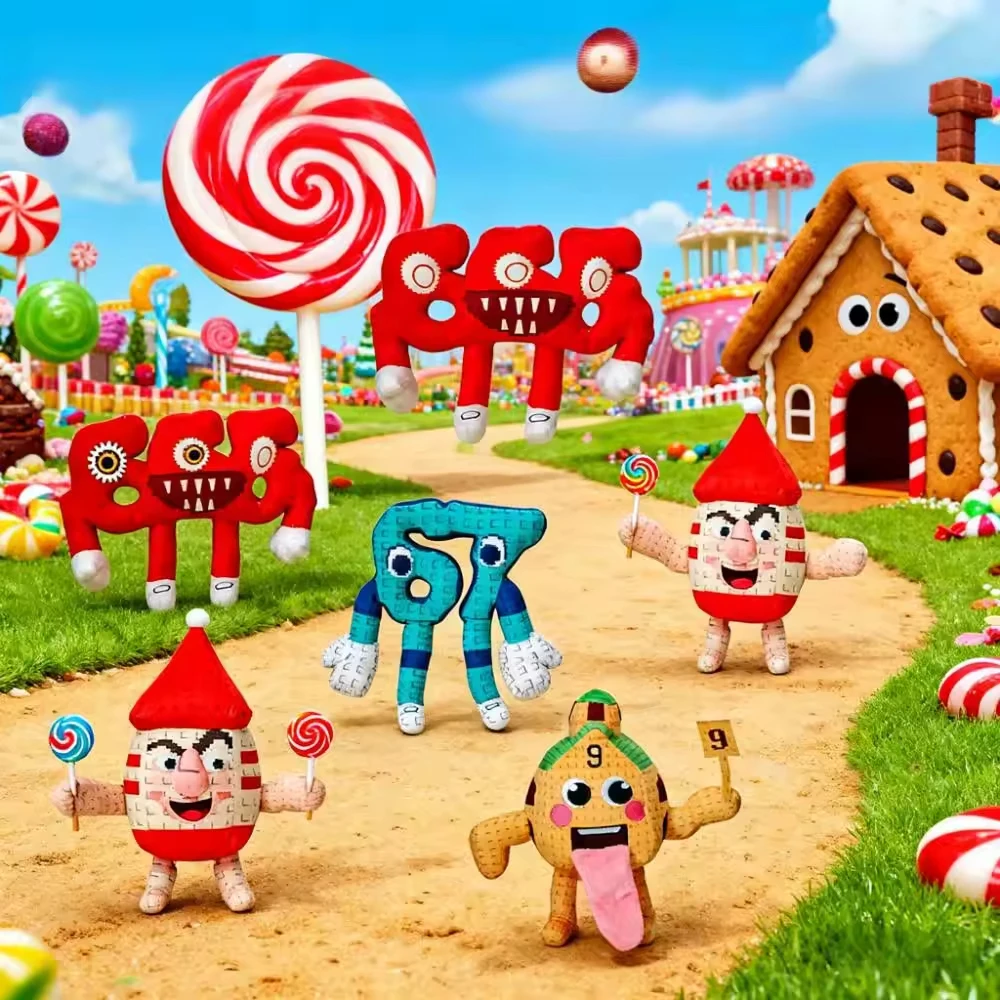 25 cm/9,84 pulgadas 67 Sahur Robar A Brainrot Anime juego juguetes de peluche brazos y piernas largas azules peluches muñecos de peluche divertidos - imagen 5