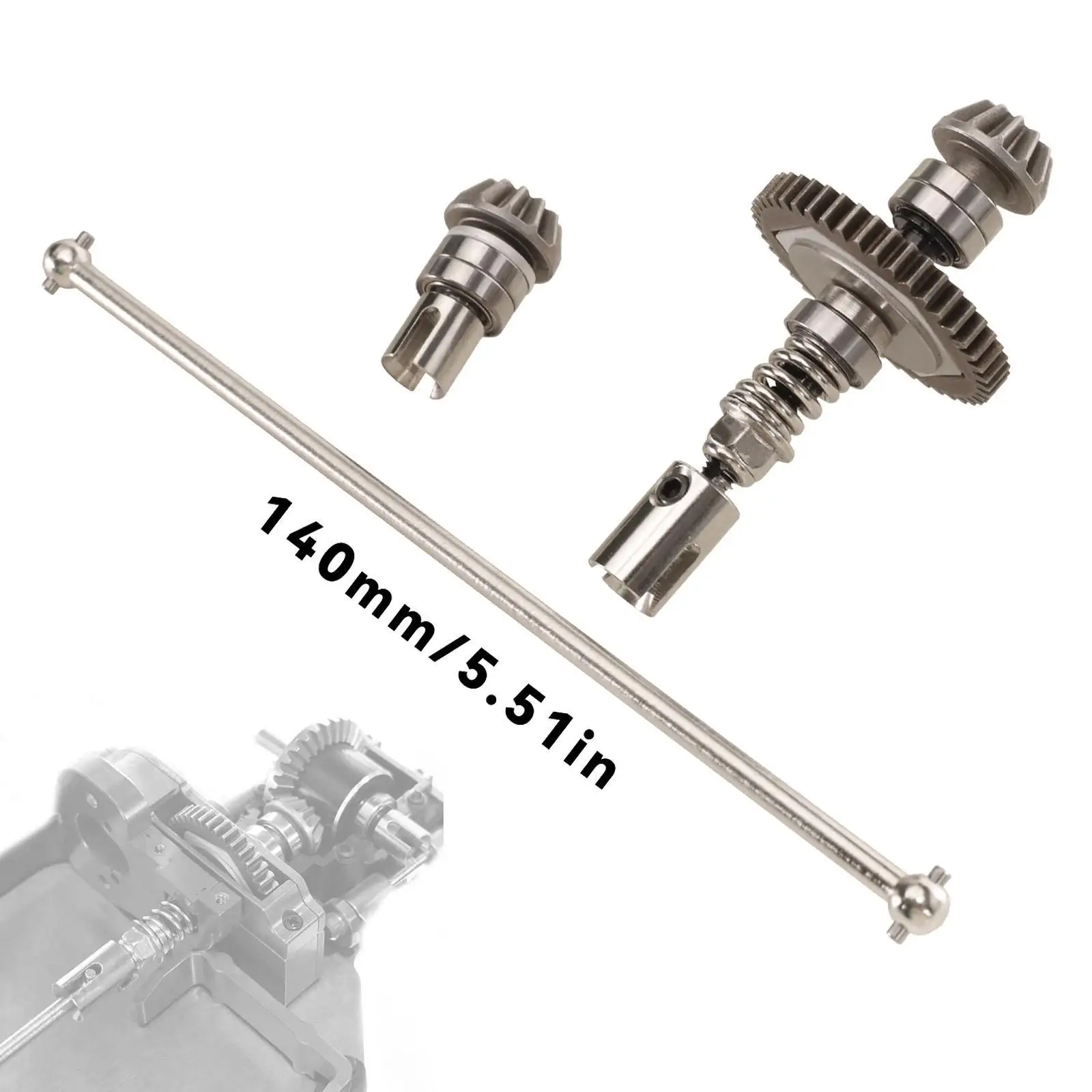 Sliper Clutch Central Drive Shaft Multipurpose High Hardness Remote Control Car 1:12 Scale Modification for 124010 Attachments