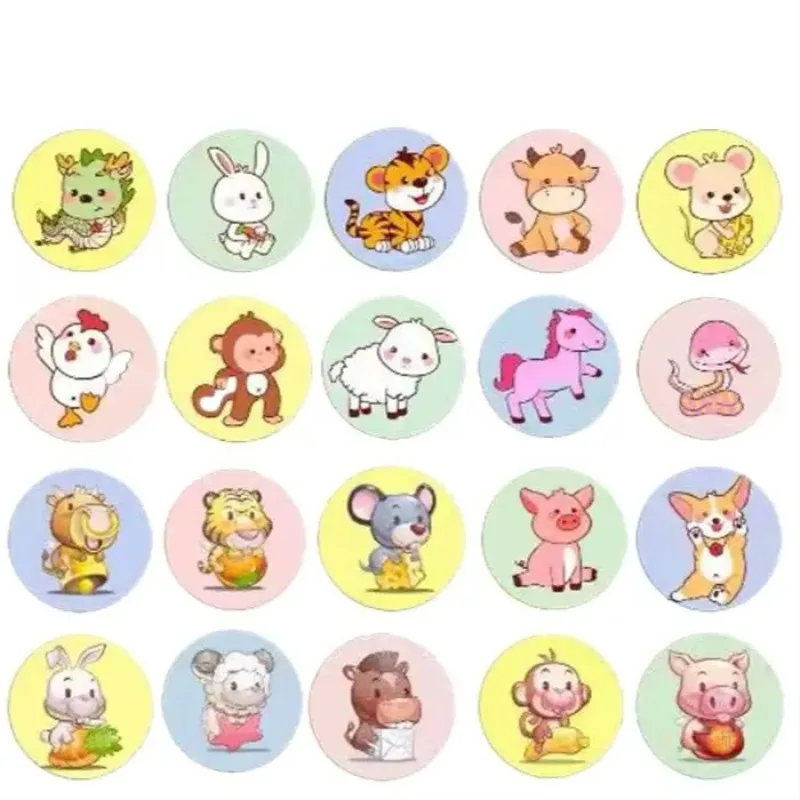 50 stks/set Cartoon Mini Pleisters voor Kinderen Injectie Wond Patch Strips Waterdichte Ronde Band Aid Ehbo Bandages - imagen 4