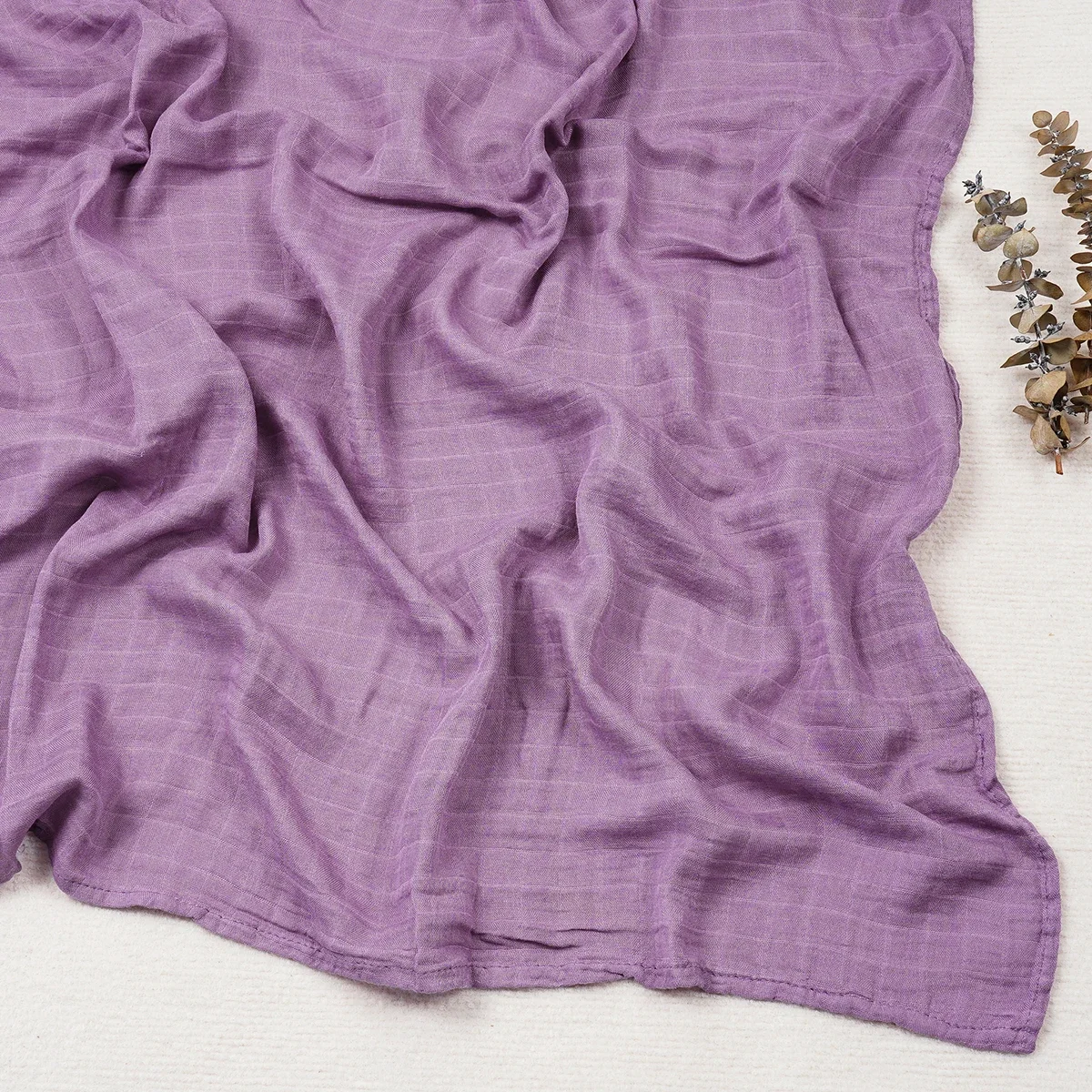 Manta envolvente de muselina para bebé, 120x110cm, 2 capas, agradable para la piel, bonito estampado, toalla para bebé, manta de algodón de bambú