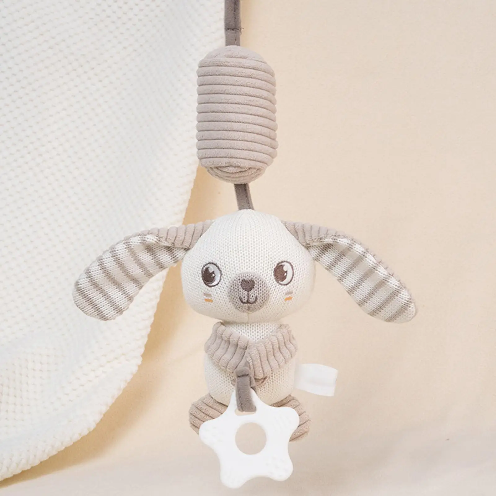 Cochecito de juguete, asiento de coche, muñeca sensorial, entretenimiento de animales para viajes, apaciguador, automóvil, guardería, niña, masticar la dentición - imagen 3