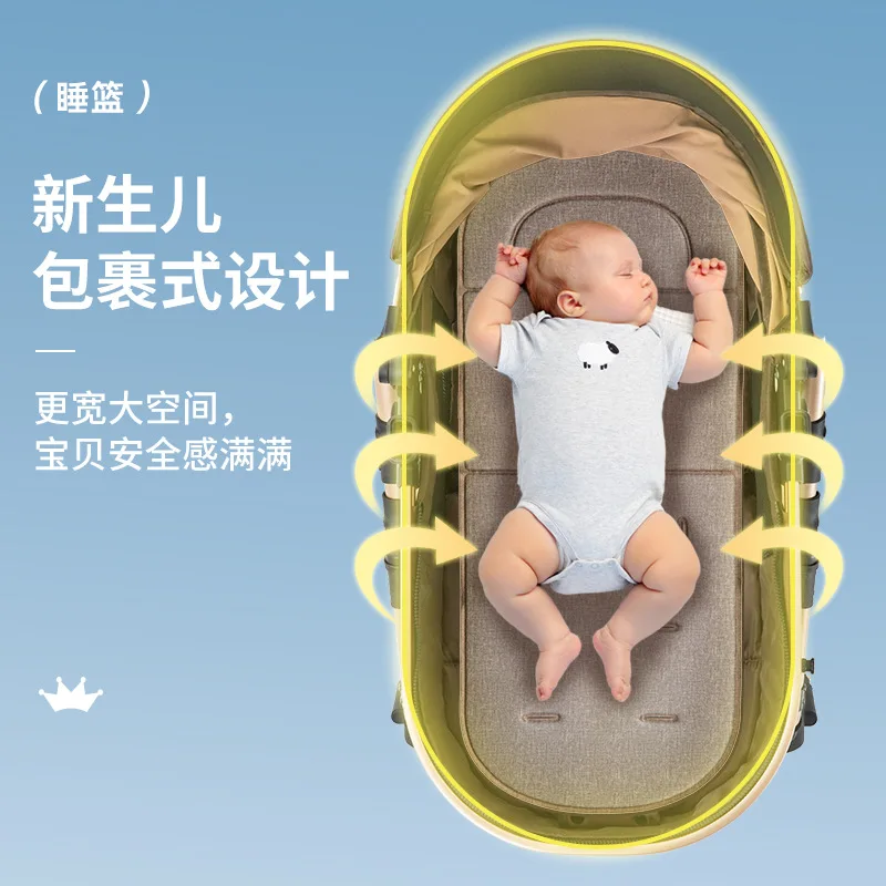 Cochecito de bebé convertible bidireccional – Plegable y práctico - imagen 2
