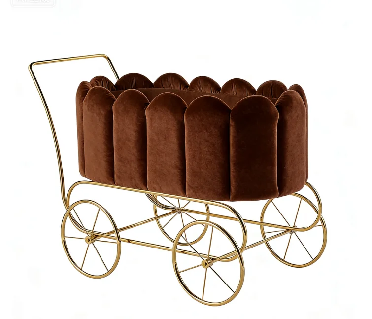 Cochecito de bebé de moda de cuna recién nacida extraíble sin pintura cuna personalizada - imagen 3