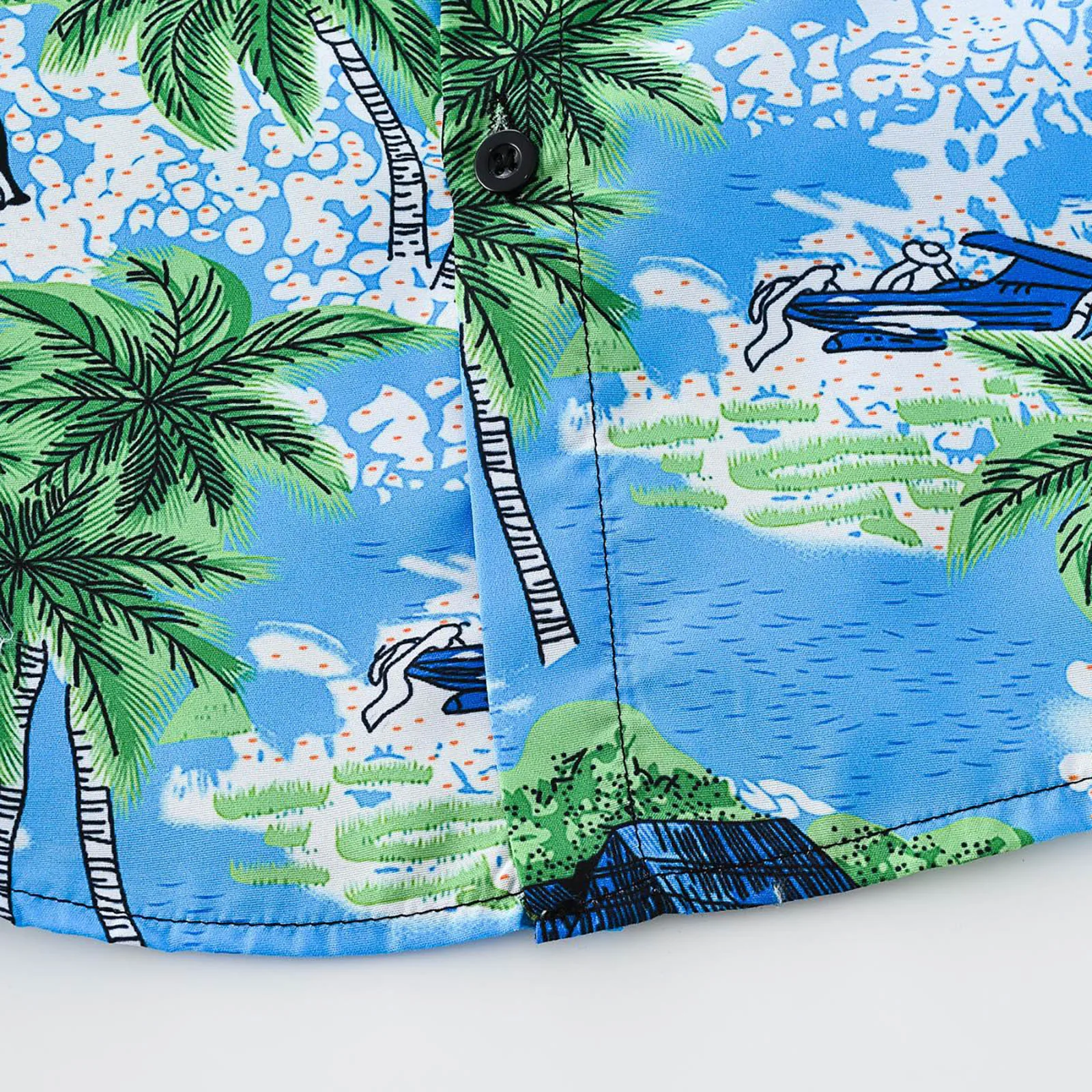 Traje hawaiano infantil con camisa pantalón y sombrero de playa - imagen 5