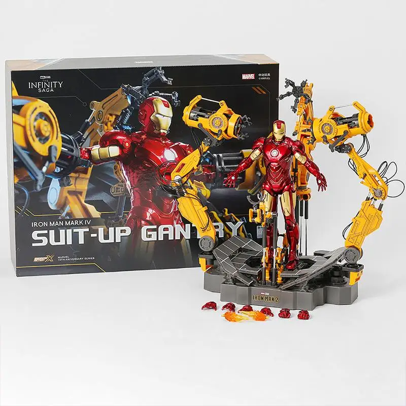 Zd Toys Marvel Iron Man MARK4 con traje de pórtico figura de acción 1/10 Tony Stark modelo figura juguete para regalo coleccionable para niños - imagen 5