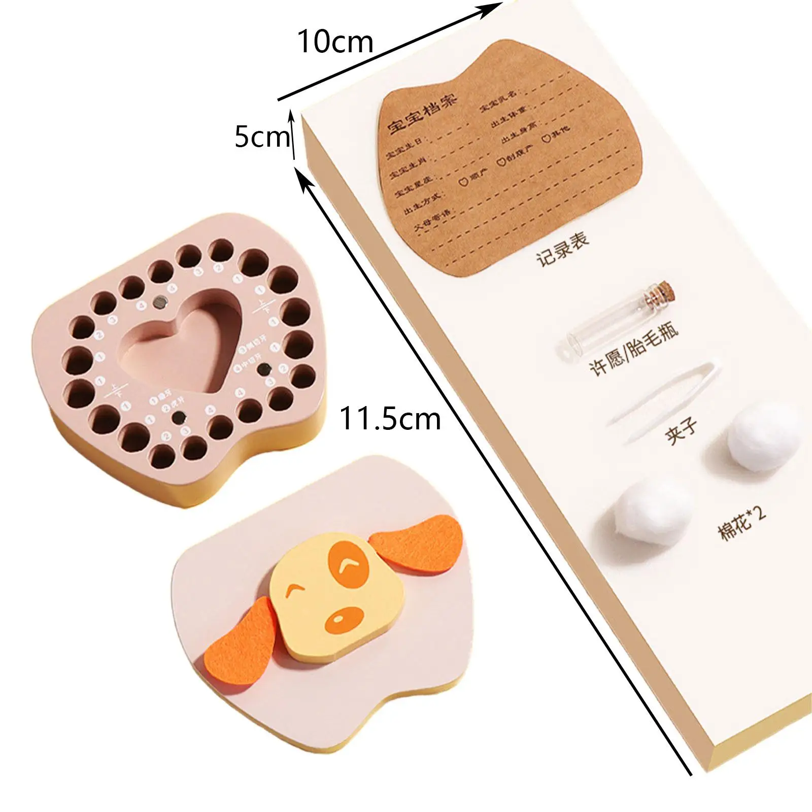 Baby Tooth Box Keepsake Wooden Baby Tooth Box Tooth Storage Holder Tooth Storage Box for Newborn Lost Tooth Children Boy Girls