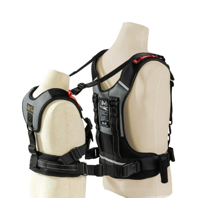 Arnés ciclismo R6FD Cinturón seguridad reflectante Giing bicicleta infantil para visibilidad nocturna