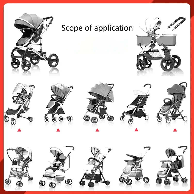 Protector de viento Cubierta de lluvia Universal 2 en 1 Impermeable 2 en 1 Impermeable Invierno Cálido Capucha Cochecito Accesorios - imagen 5