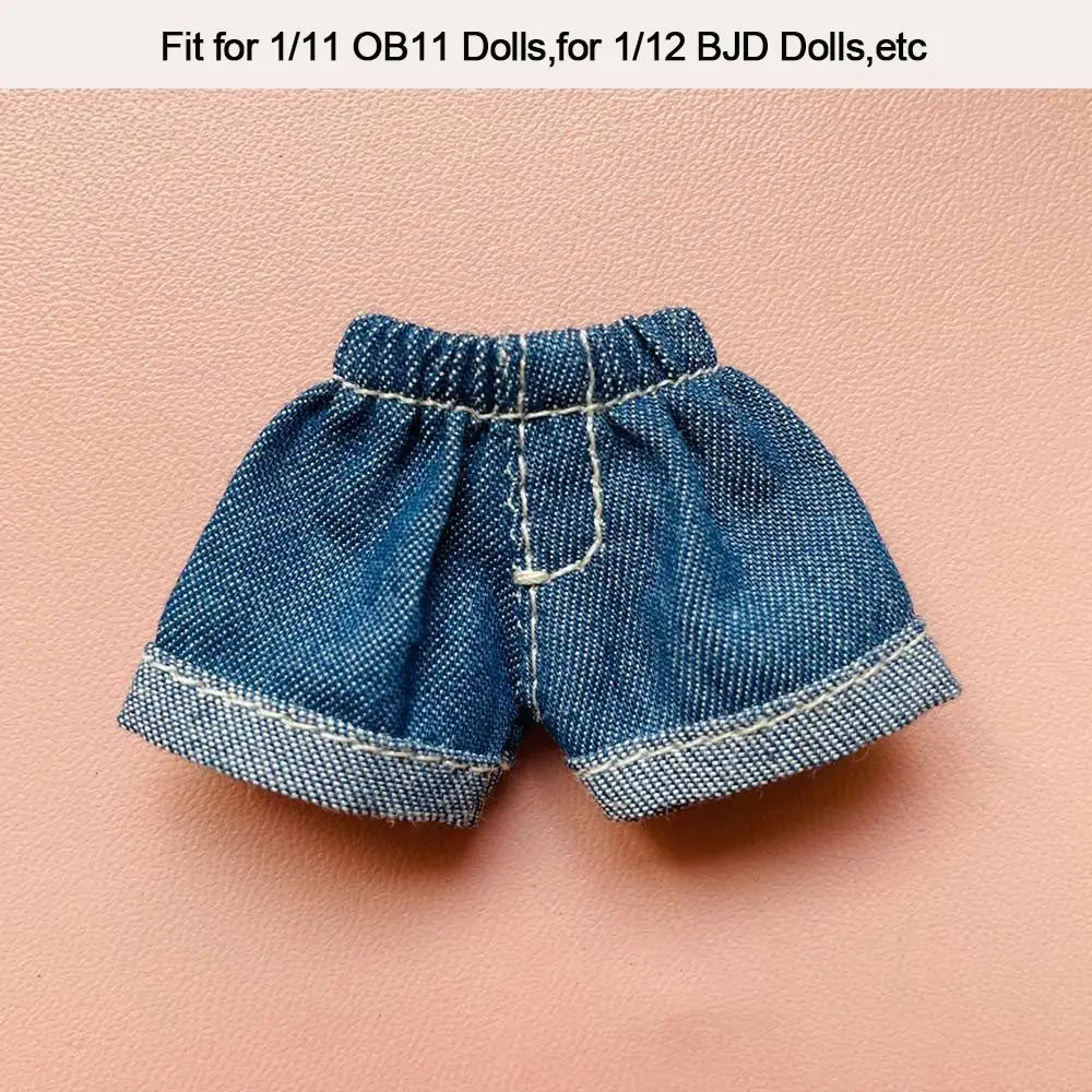 Pantalones vaqueros cortos para muñecas - Cintura elástica Obitsu Molly - imagen 5