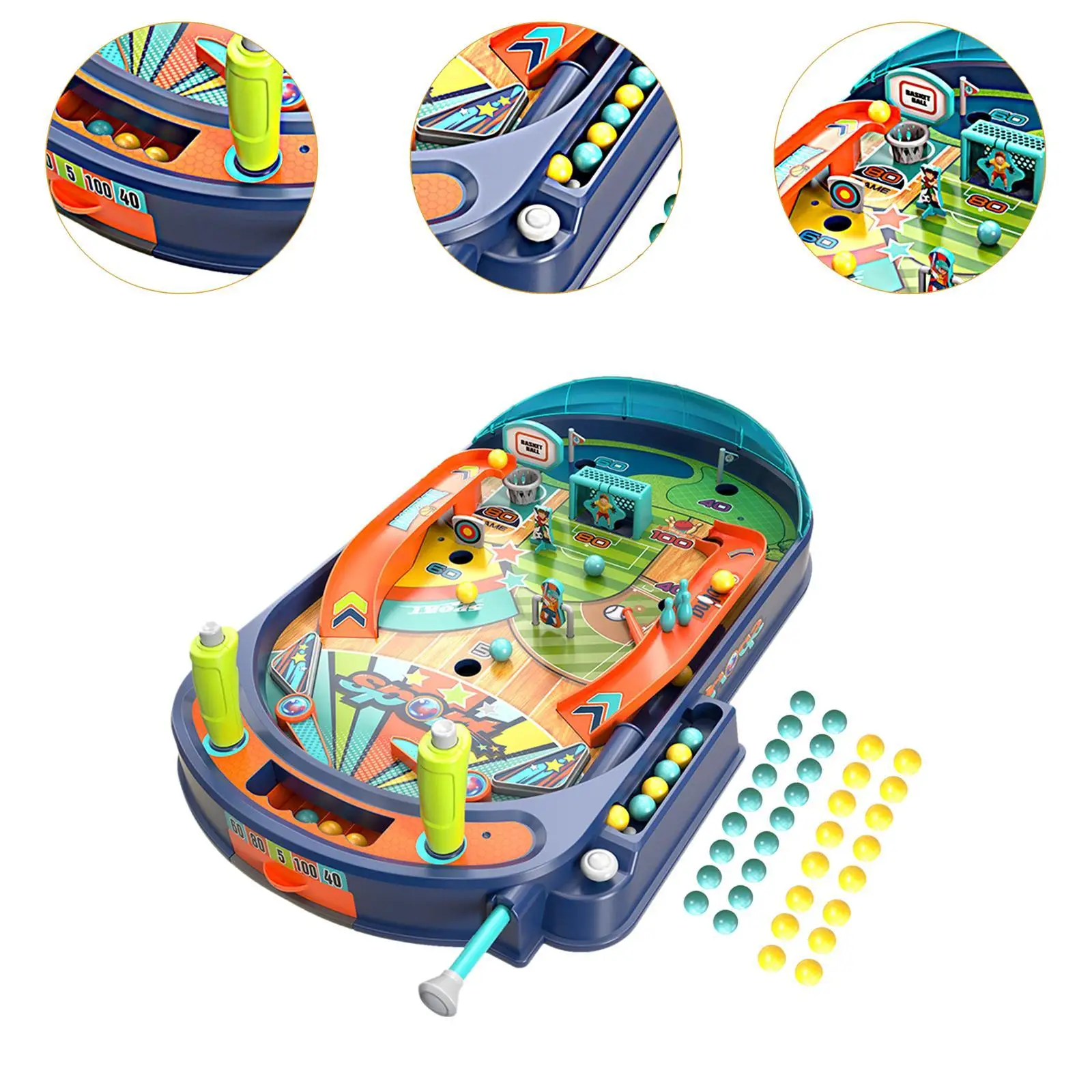 Children Pinball Machine Marbles Machine for Ages 3 4 5 6 Preschool Children