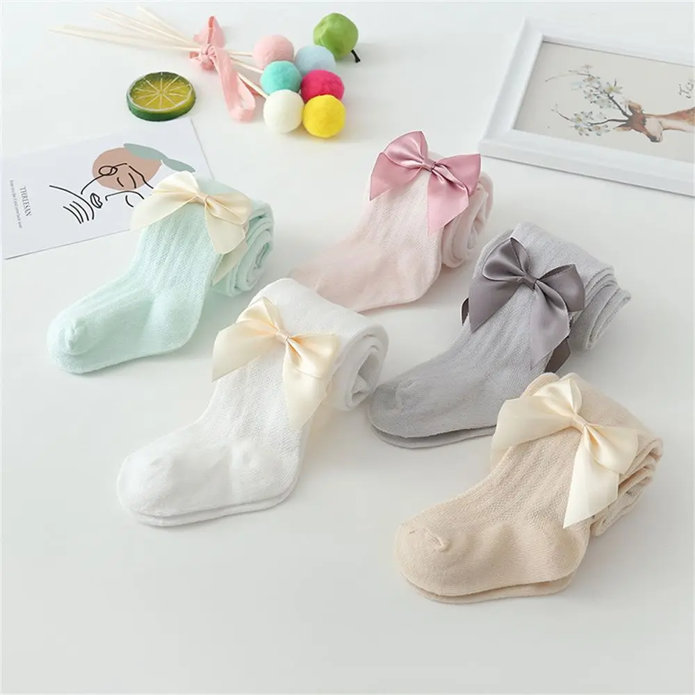 Mallas antimosquitos de princesa para bebés, pantimedias de verano para niñas, medias decorativas con pajarita de malla suave y transpirable - imagen 2