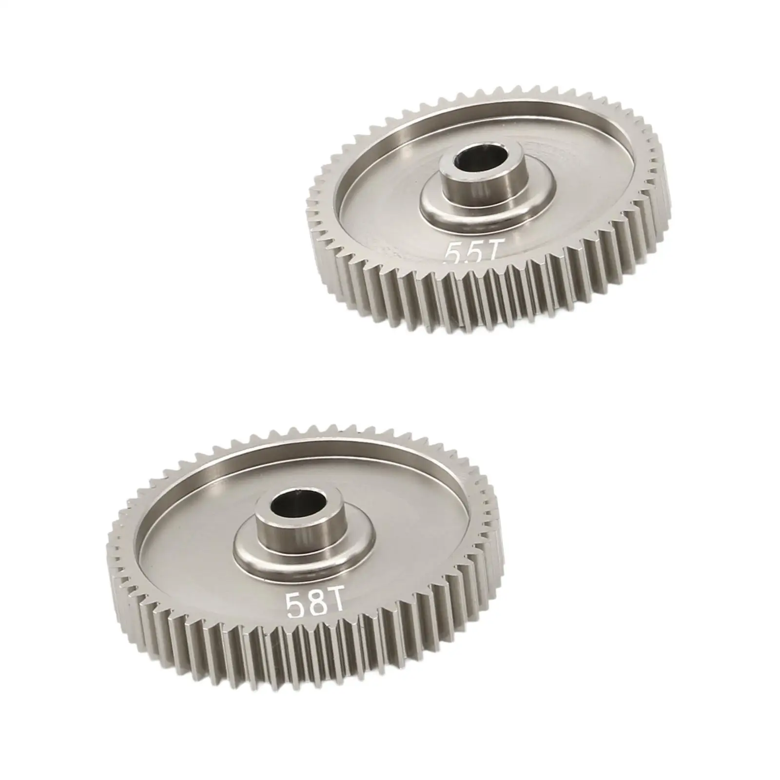 2Pcs RC Spur Gear 55T 58T Professional Easy to Install Upgrade Parts RC Parts Motor Gear for 1:10 TT01 TT01E TT01D DIY Accessory