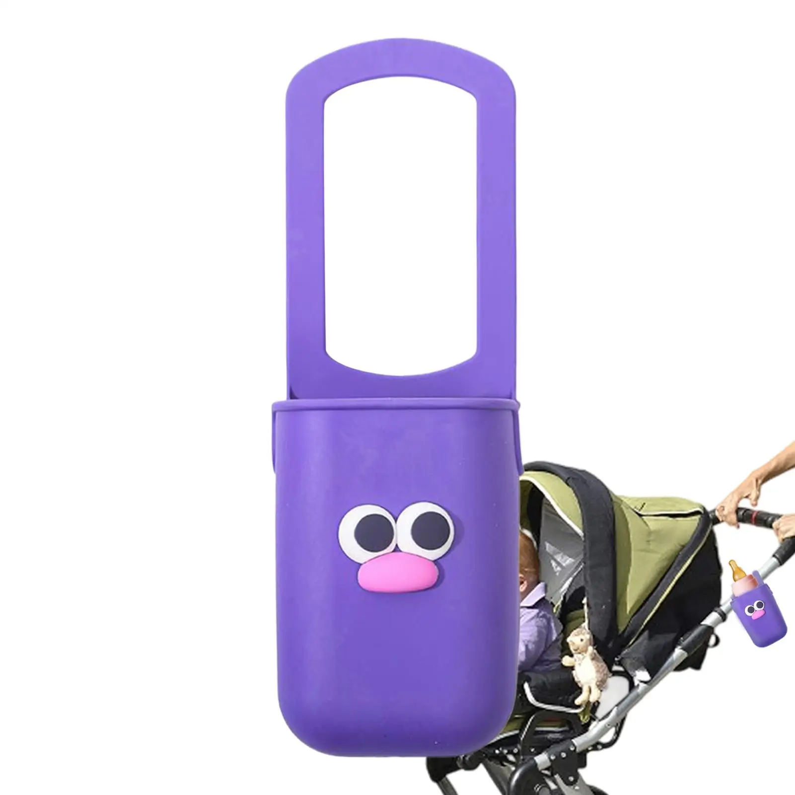 Soporte para botella de agua para cochecito, soporte para bebidas de silicona para silla de ruedas, accesorios para bicicletas, soporte para teléfono, Picnic de viaje