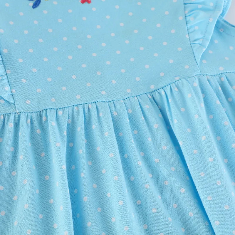 Vestido de princesa sirena con encaje bordado para niñas - imagen 5