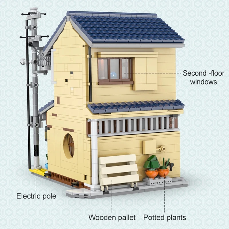 Bloques de construcción Casa de Té Japonesa para niños – Set de ladrillos - imagen 3