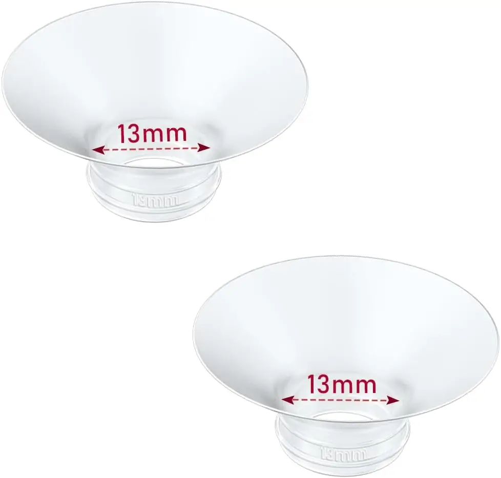 Inserto de brida compatible con extractor leche Momcozy/Spectra/Medela/Elvie/NCVI/TSRETE/eufy/Lansinoh/XIMYRA Protectores/flanges 24 mm