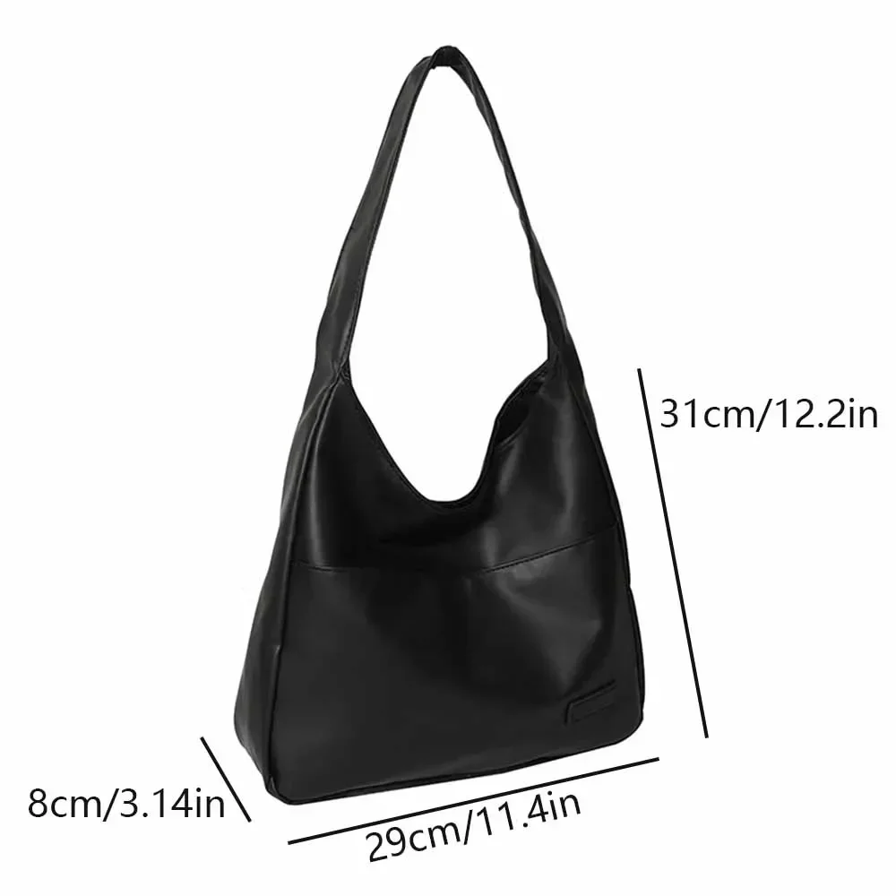 Bolso de hombro retro, moderno, simple, portátil, bolso, tendencia informal para ir al trabajo, bolso de gran capacidad - imagen 3