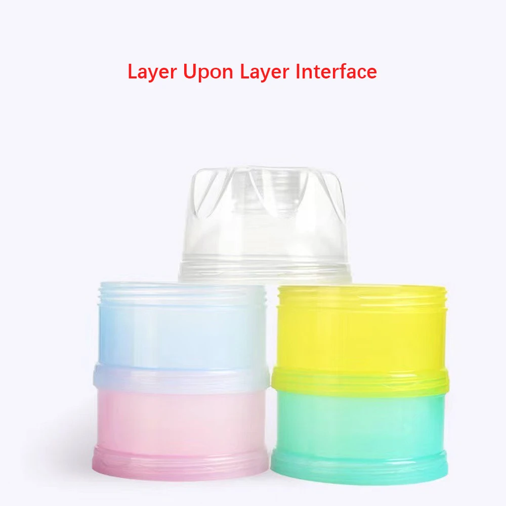 Contenedor de leche en polvo para bebé con cuatro compartimentos - imagen 3