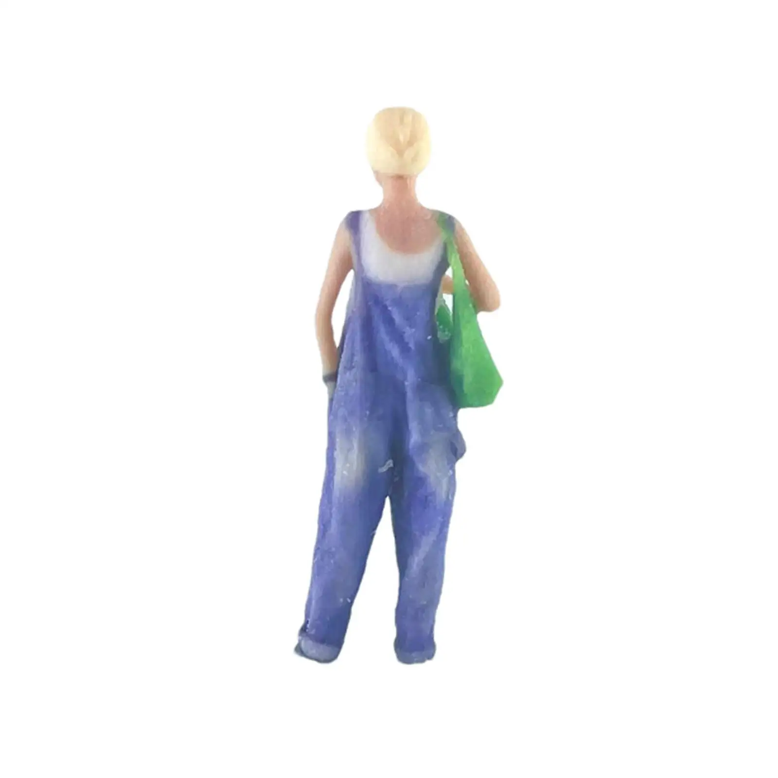 4 Pieces 1:64 Scale Girl Figure DIY Projects Trains Architectural Sand Table Layout Decoration Collections Hand Painted Figurine