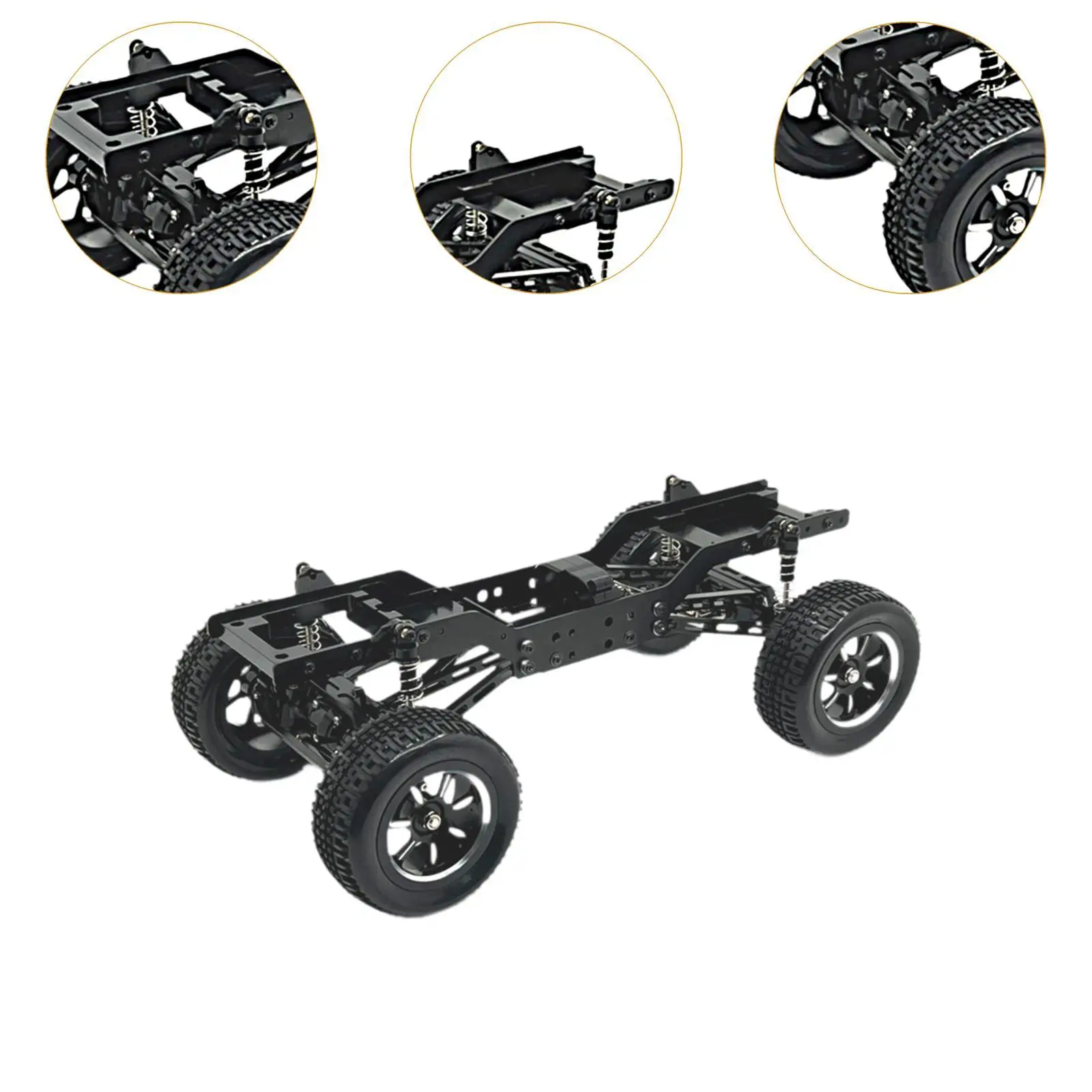 Metal RC Body Chassis Frame Easy to Install Sturdy DIY Accessories RC Car Frame for MN168 Model 1:12 Crawler RC Hobby Car