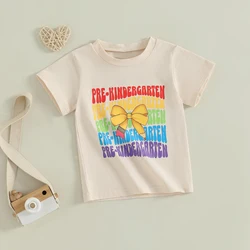 Tregren camiseta niña verano estampado letras cuello redondo 2-5 años